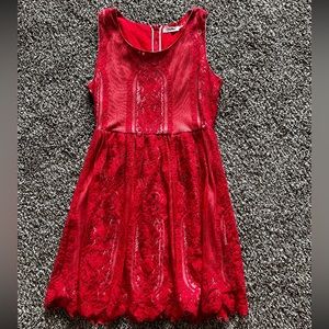 Red Lace Blu Pepper Dress